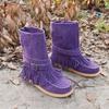 Autumn 2021 Women's Mid-Tube Flat Boots