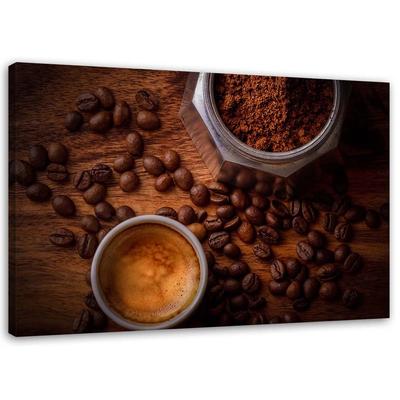 Canvas Print Coffee Beans In a Cup