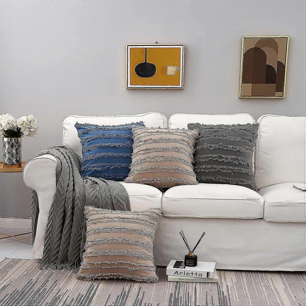 Khkai Throw Pillow Covers 20 X 20 Inches