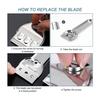 Grattoir pour plaques de cuisson - Modèle standard - Acier inoxydable - 20 lames - Poignée ergonomique antidérapante