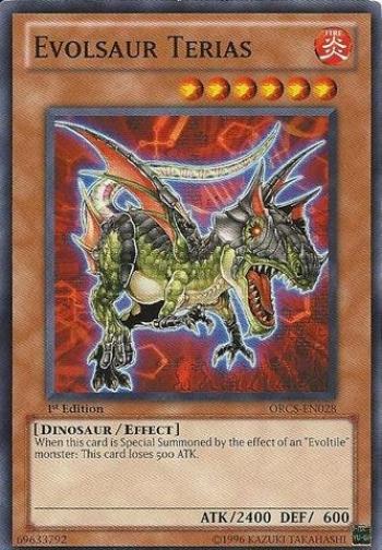 

Английское издание Evolsaur Terias Order of Chaos Unlimited Yu-Gi-Oh! (ORCS-EN028) - - Версия...