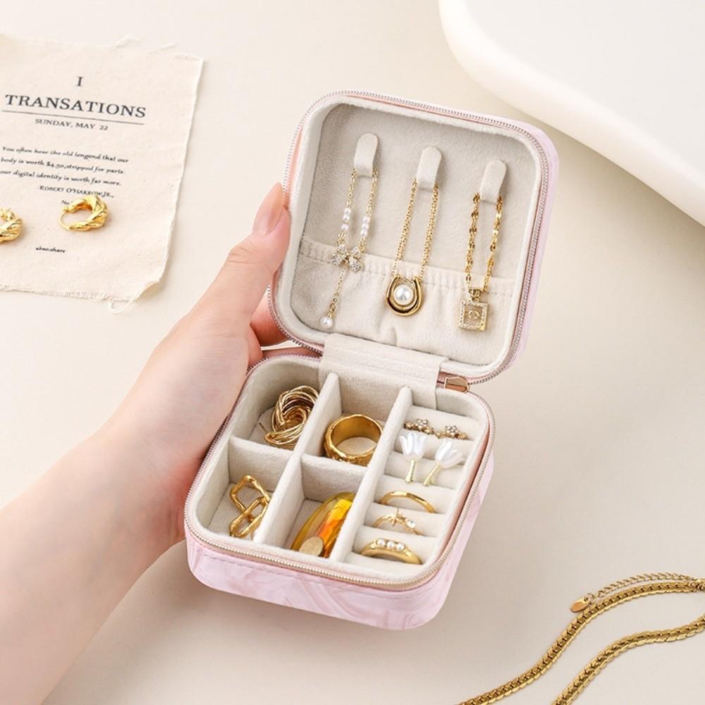 Mini Jewelry Storage Box Layered Jewelry Display Case Earrings Necklace Ring Jewelry Box  Home