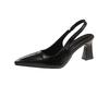 Fashion High Heels Pointed Toe Women Sandals Sexy Summer Shoes Luxury New Trend 2025 Brand Slippers Slingback Chunky Pumps Woman Zapatos