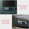 LED Digital Alarm Clock Temperature Display Snoozes USB Rechargeable Desk Clock
