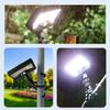 Outdoor Solar Lights With Motion Sensor 600LM 3 Color Modes Flexible Tripod Portable Waterproof Camping Lantern For Backyard