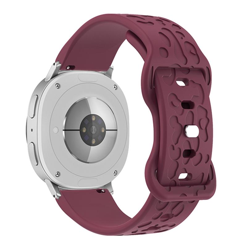 Silicone Strap For Samsung Galaxy Watch8 Classic 46mm/Watch8 44mm/40mm Leopard Texture Watch Band