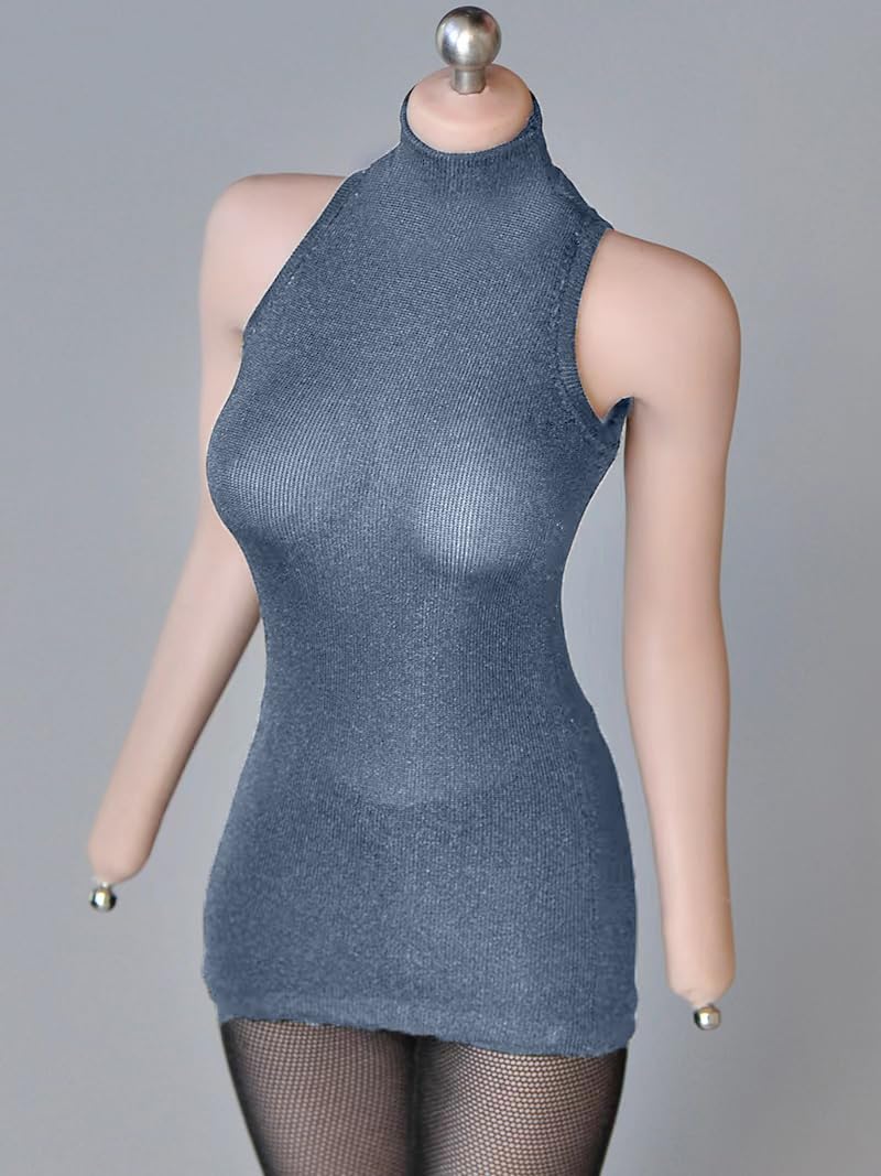 

1/6 OL, secretary skirt, overalls, sexy slim suit, sexy jumpsuit, 1/6 dress, tight skirt (body, head, shoes, etc. not included) Gray