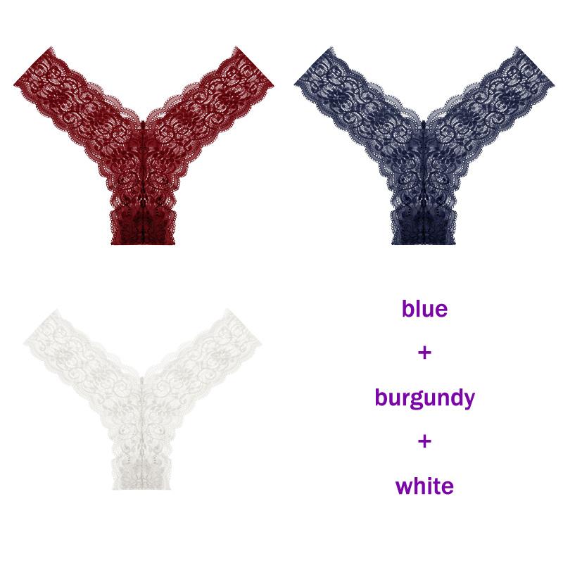 CINOON 3 Teile/los frauen höschen Transparent Low-Taille Unterhose Aushöhlen Tanga Weibliche Nahtlose G-String Sexy Unterwäsche Spitze Dessous panty