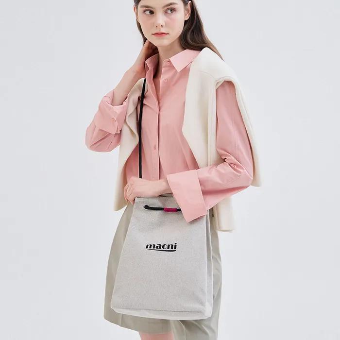 CANVAS STRING BAG IVORY