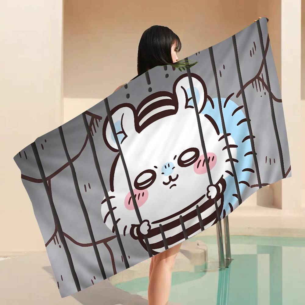 Cartoon M-Momonga Anime Beach Swimming Towel Soft Absorbent Washcloth Children's Gifts for Kids Travel Camping Gym