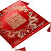Red Chinese Style Festive Kneeling Cushion - Square Seat for Bay Window and Wedding Decor, with Free Shipping