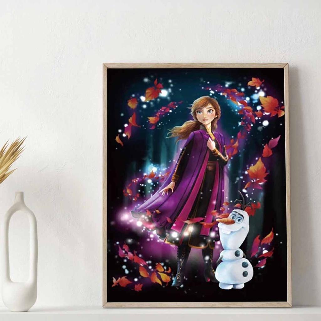 5D Diy Diamond Painting Anna and Olaf Full Drill Rhinestones Mosaic Embroidery Handmade Products Home Decor Gift