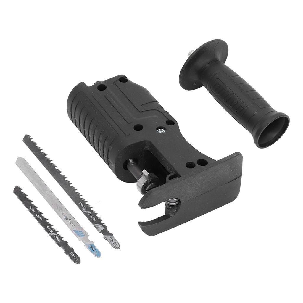 Electric Drill to Reciprocating Saw Adapter Chainsaw Conversion Head Saw Blades Handle Kit