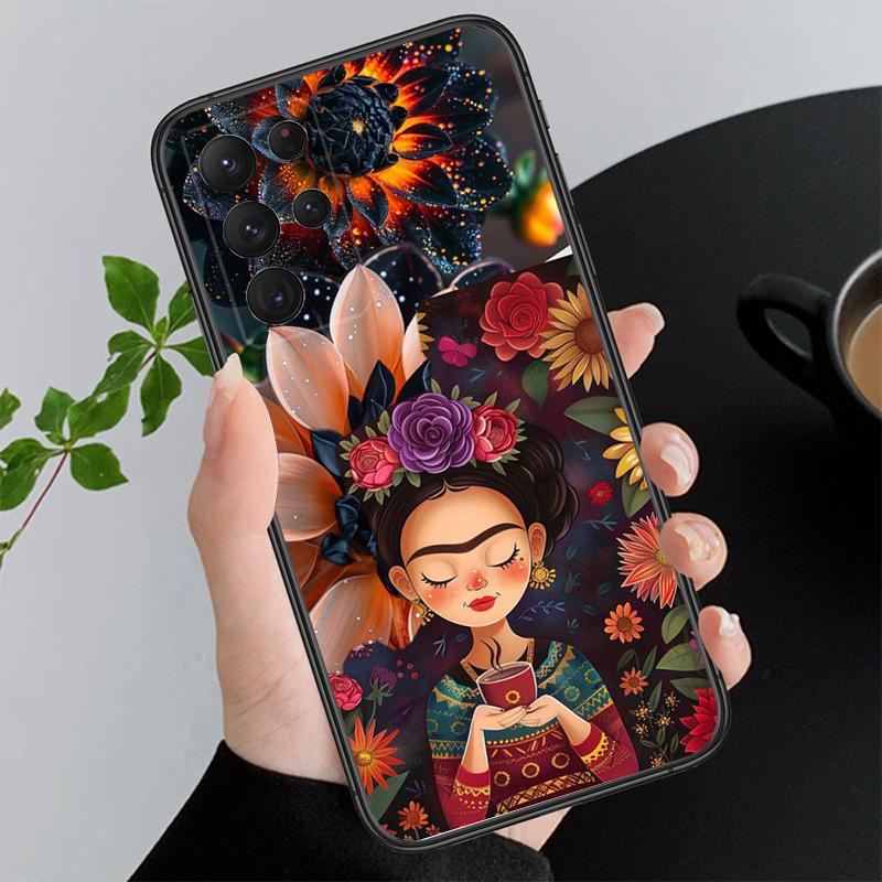 Phone Case For Samsung A17 A55 A16 A56 A35 A15 A53 A54 A33 A34 A25 A05S A52 A52S A07 A26 A06 Frida-Kahlo