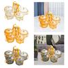 Dried Fruit Plate Luxury with 5 Fruit Forks Food Storage Box Ornament Appetizer Plate for Candy Cookies Cakes Fruit Dining Room
