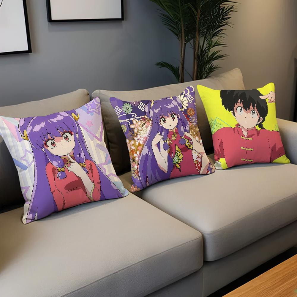 Anime Cute R-Ranma Akane Tendo R-Ranma Comfortable Soft Hogar Pillowcase For Sofa Living Room Bed Home Decor Protective Covers