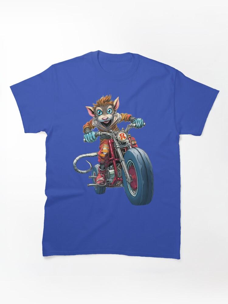 Biker Mice from Mars Rebel Biker Boy Rat Gang Rebels Book Illustration by Sarnia Classic T-Shirt