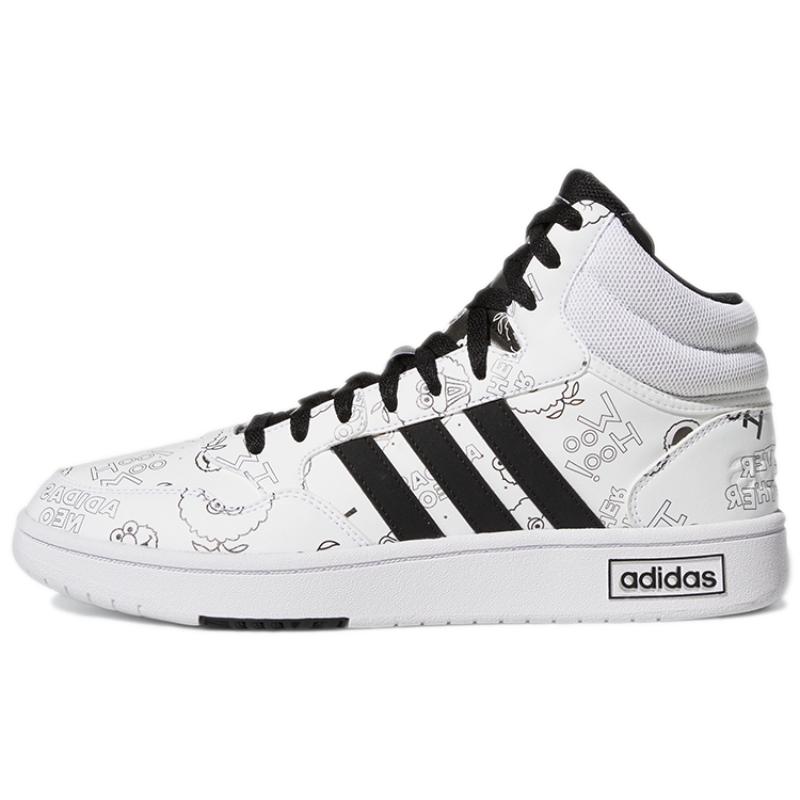 

Adidas Hoops 3.0 Mid White Black Sneakers GZ4859 40⅔