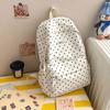 Schoolbag backpack Korean simple polka dots sweet wind early high school students commute light burden student backpack