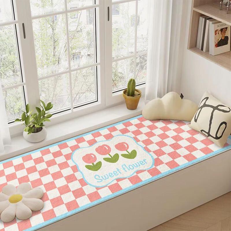 Waterproof Imitation Cashmere Bay Window & Balcony Mat 80x200cm