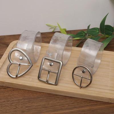 Transparent Leather Belt: Punk Style, Versatile Summer Fashion for Students