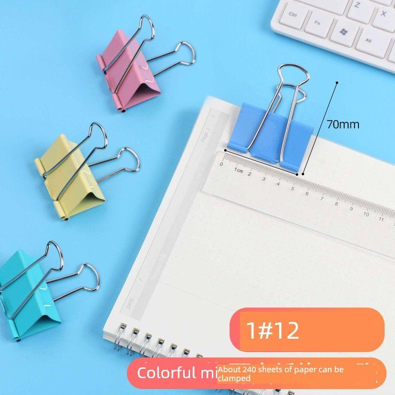 Series Medium Financial Files Strong Colorful Long Tail Clip