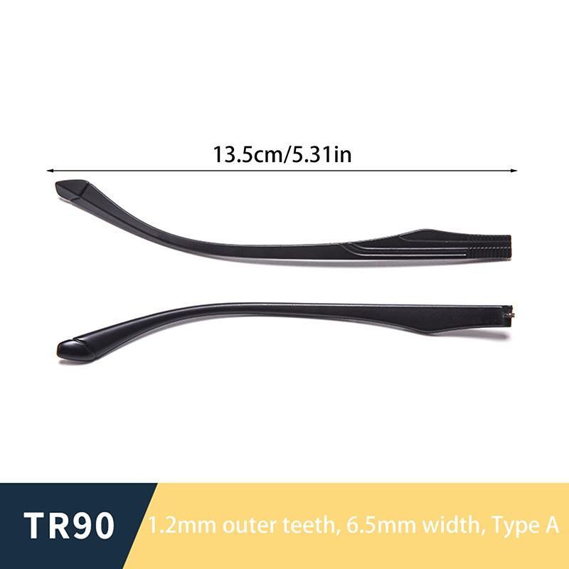 1 Pair Eyeglasses Temple Arm Single Tooth Double Tooth Tr90 Eyeglasses Replacement Leg Repair Eyewear Accessories
