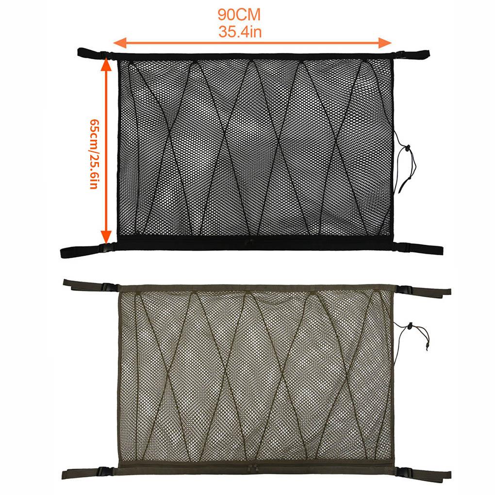 Car Ceiling Storage Space-saving Vehicular Net Vehicle Mesh Bags Interior Pouch Tidying Organizer Automobile Pocket