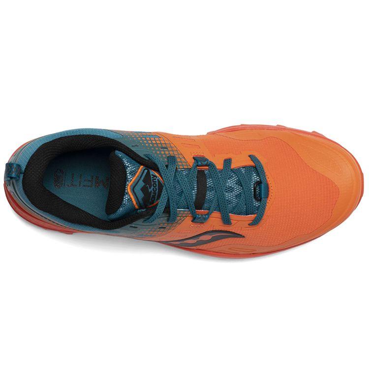 SAUCONY Peregrine 10 St Trail Running Shoes Men Sneakers Orange Blue S20568-25