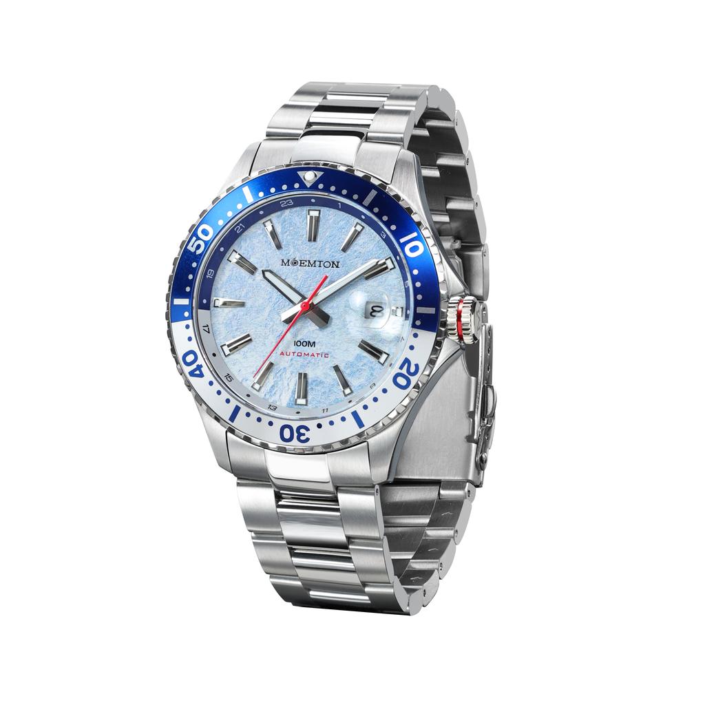 MOEMTON automatic mechanical man watches Sapphire glass luminous 100-meter water-resistant diving watches for man