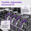 4PCS Heat Resistant Wine Glass Holder Adjustable Purple Silicone Wine Glass  Home Bar