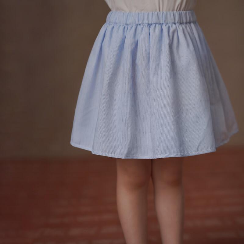 Hacikis Girls  Summer Striped A-Line Skirt 130