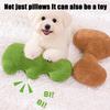 Soft Plush Dog Pillow For Sleeping, Cute -Shaped Pet Neck Support Pillow With Built-in Squeaker, Calming Dog Bed Pillow For Small Medium Dogs