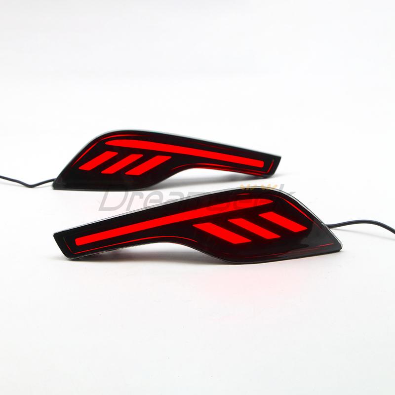Pair LED Rear Bumper Brake Tail Light for Honda CRV CR-V 2017 2018  Reflector Driving Stop Lamp Taillight Auto Accessories