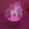 Ночник светильник Единорог пони 3Д лампа акриловый ночник декоративные украшения 18см