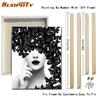 RUOPOTY Modern Women Painting By Numbers Kits For Adults Hand Painted Figure Picture Canvas Painting For Home Decoration 40x50cm