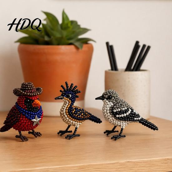 3D Bead Art Project DIY Animal Beaded Kit Handmade Beading Embroidery Craft Making Set for Creative Kids Teens Adults Themed Beadwork Kit