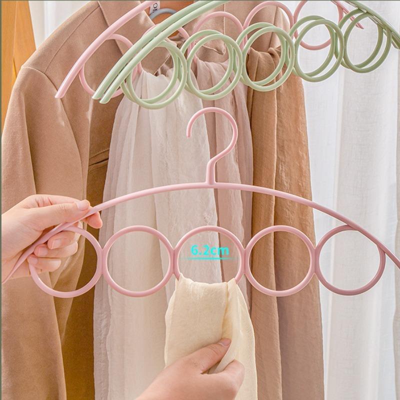 Shawl Scarf Hanger Belt Tie 5 Ring Rack Organizer Holder Hook Display Hanger 41*23cm