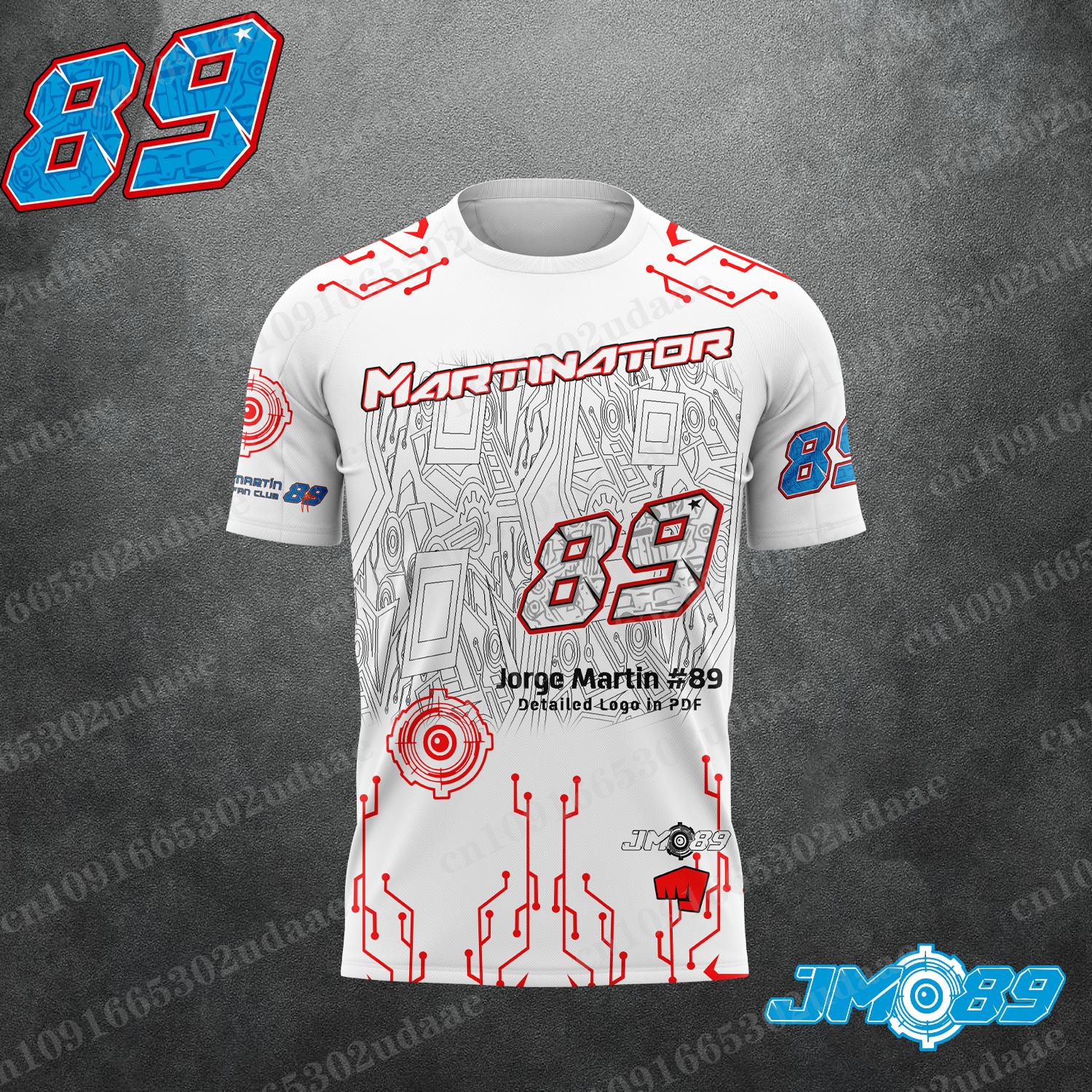 

Motorcycle Race 89 Driver Jorge Martin Fan Men s Summer Sports and Leisure T-shirt L