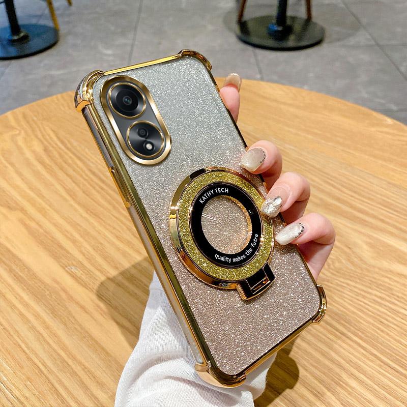 Shockproof Holder Ring Phone Case For OPPO A15 A15S A16S A53S A54S A57S A77S A77 A78 A79 A96 A74 4G A1K A3 Pro A3X 5G Soft Cover