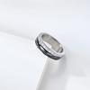 Neue Minimalistische Schwarz-Weiß-Serie Titanstahl mit Diamanten besetzt Funkelnder Diamant Trendiger Herren- und Damen-Neutraler Kaltwindring