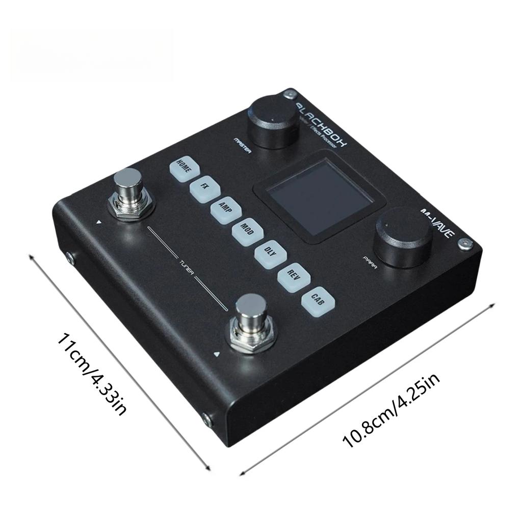 Processador de Efeitos Múltiplos Modelador de Amplificador de Guitarra / Baixo Blackbox Recarregável para Guitarra Elétrica Baixo