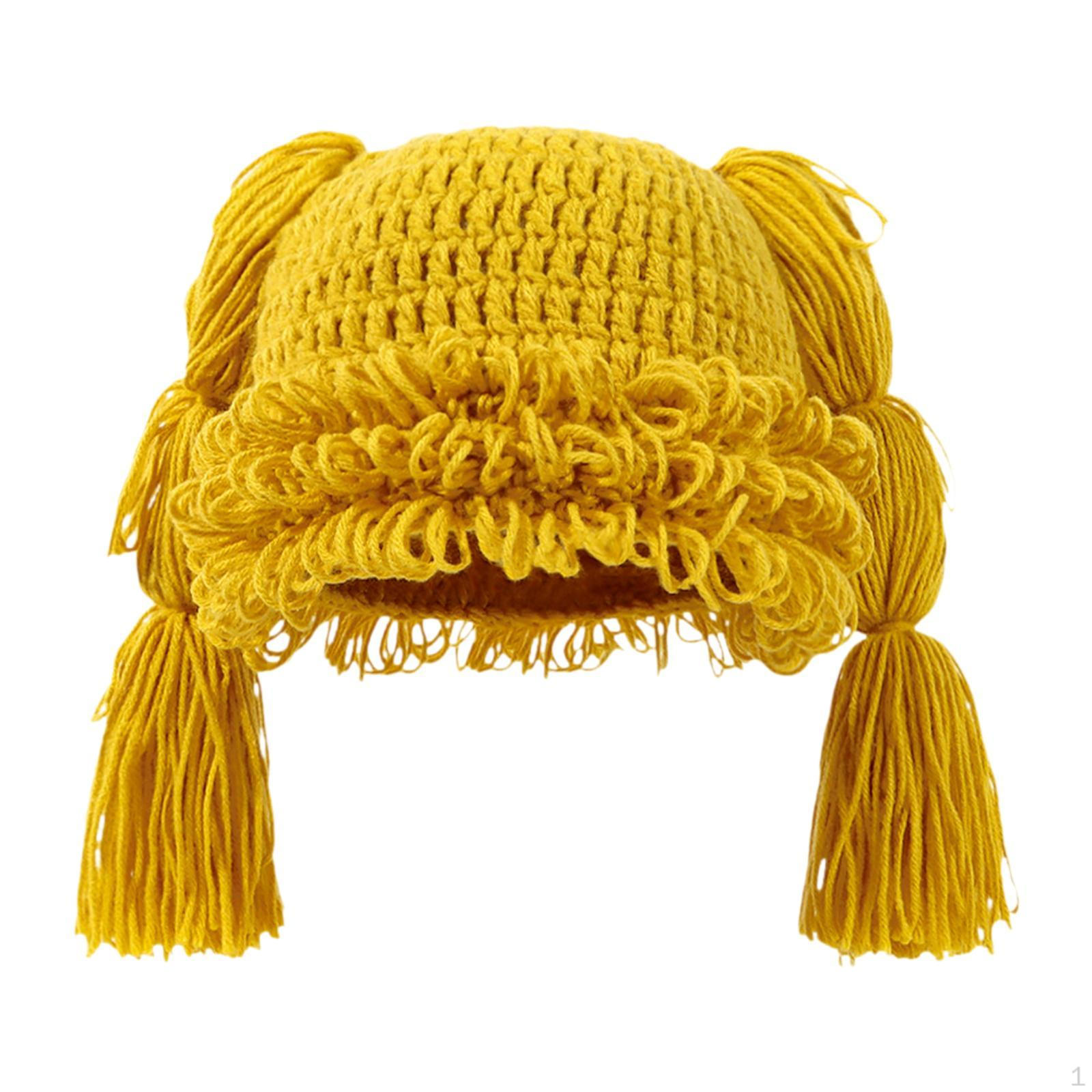 

Braided Knit Beanie for Hiking And Camping Activities жовтий