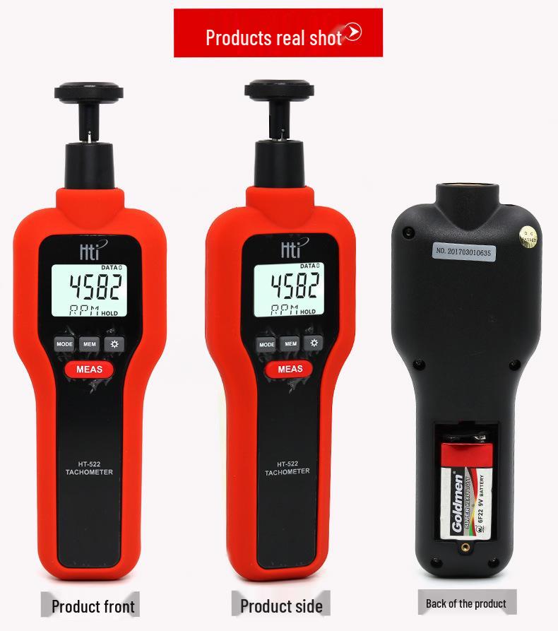 Xinsite HTIHT522 High-Precision Contact & Photoelectric Tachometer