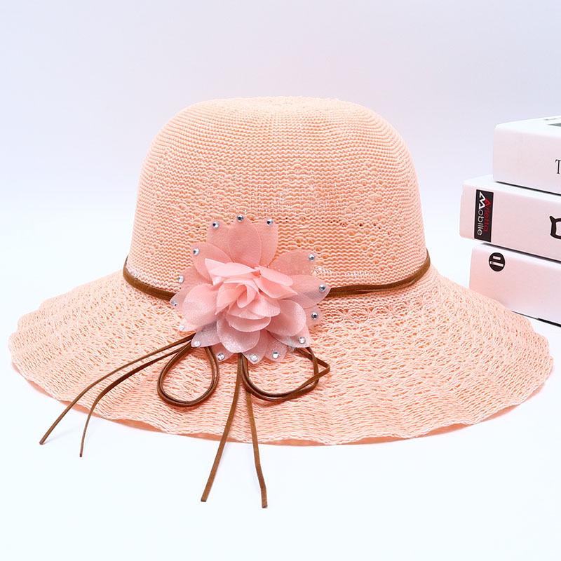New Straw Hat Women's Outdoor Sunshade Sunscreen Hat Big Brim Trendy Vacation Beach Hat Breathable Cool Hat