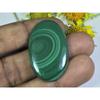 AA++ 55Cts. Natural Green Malachite Oval Cabochon Loose Gemstone 23X38X04 MM D-22