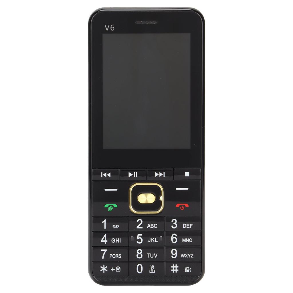 V6 2G Unlocked Button Senior Cell Phone 2.8in HD Screen Four Cards Four Standbys Cellphone for