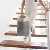 Stair Shape Storage Box Fabric Foldable Stair Basket with Cotton Rope Handle Large Capacity Household Organizers