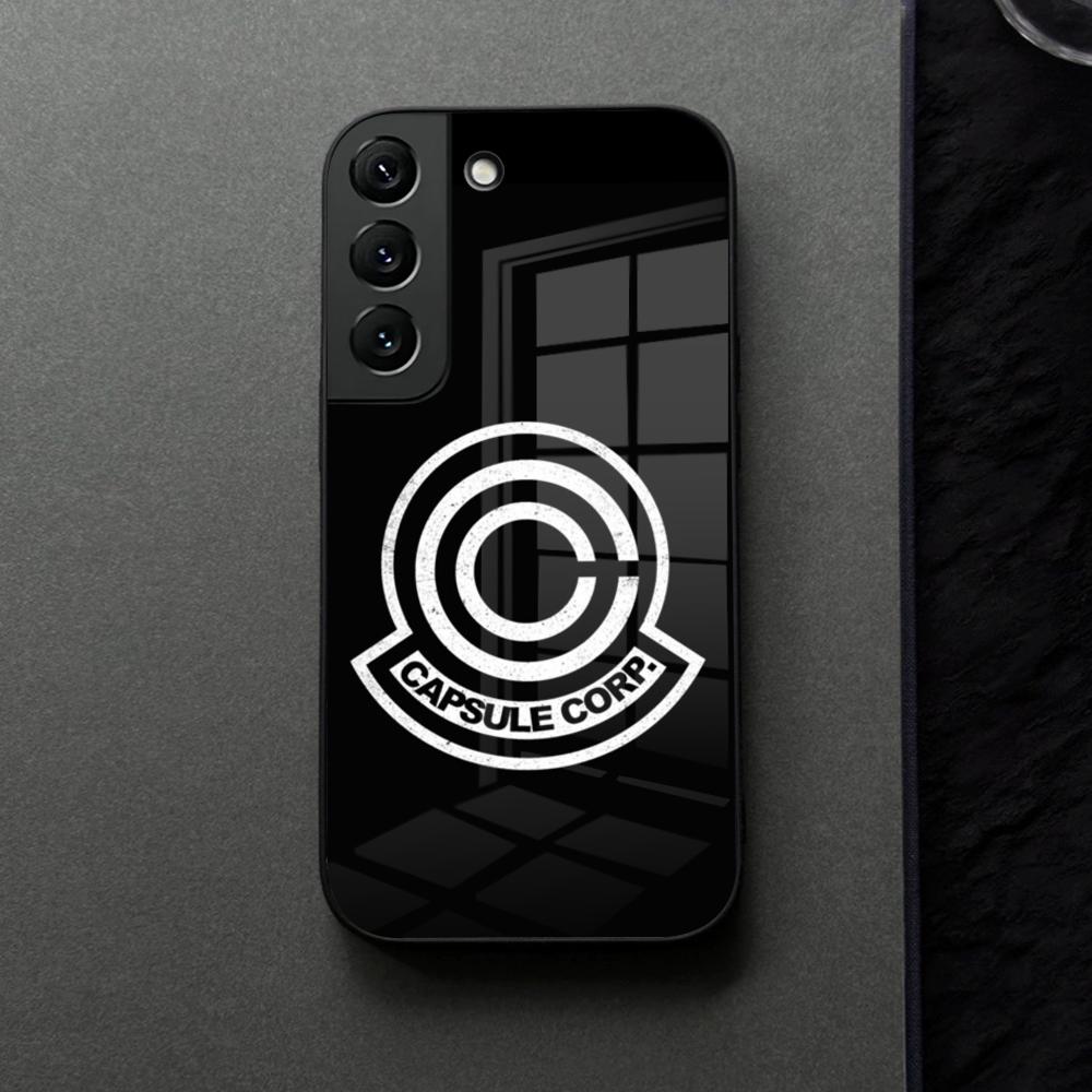 Capsule Corp Skullies Phone Case Glass For Samsung Galaxy S21 S25 S22 S20 S24 S23 Ultra Fe Plus A16 A34 A54 A24 Coque