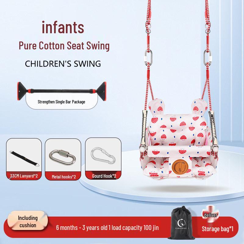 Pure Cotton Baby & Infant Hanging Basket Chair for Indoor/Outdoor Use
